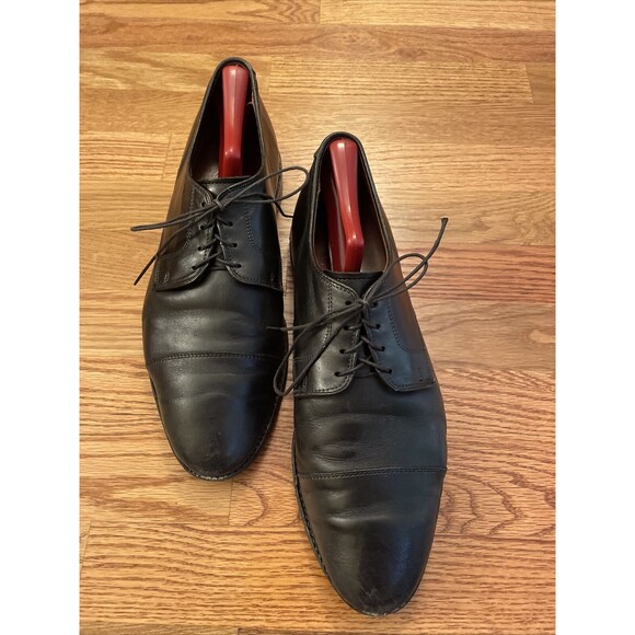 $395 Mens Allen Edmonds 'Riverside' Cap Toe Buchler Shoe Black - Size 11.5D (F8) - Picture 1 of 6